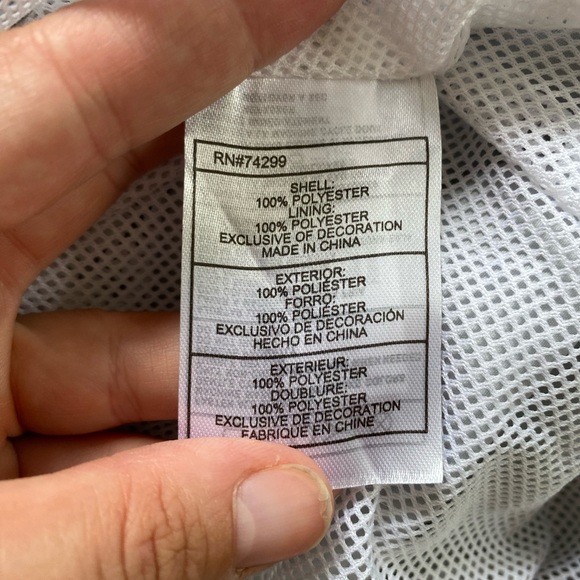 Reebok Silver Pullover lightweight Rain Jacket - Picture 13 of 13